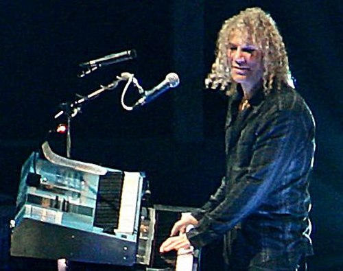 Bryan at a concert with Bon Jovi