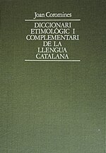 Vignette pour Diccionari etimològic i complementari de la llengua catalana