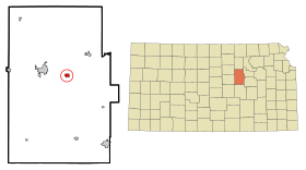 Dickinson County Kansas Incorporated and Unincorporated areas Enterprise Highlighted.svg