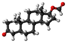 Dihidrotestosteron format molekülü ball.png