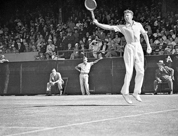 Don Budge at the White City Stadium, Sydney in December 1937