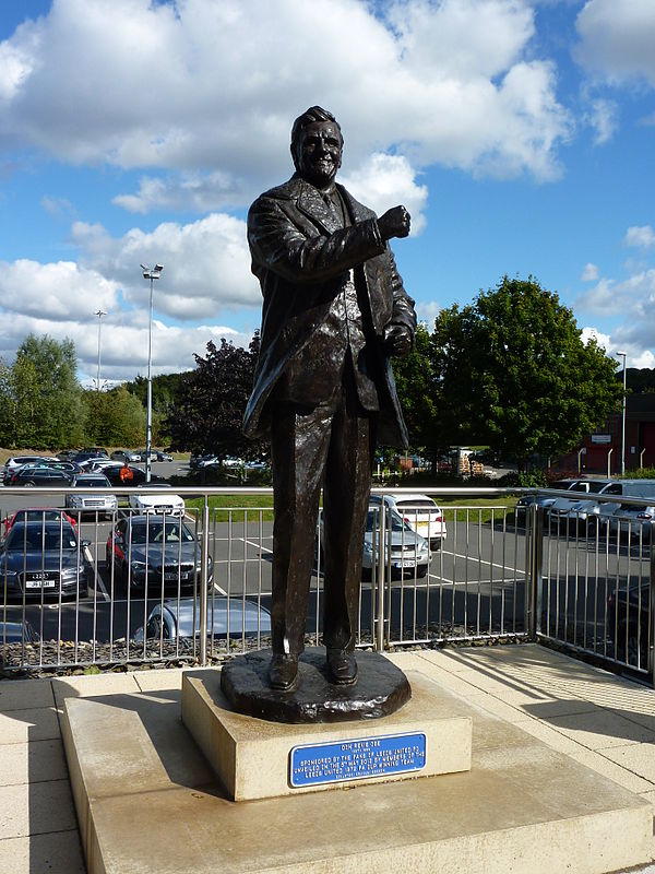 Statue of Don Revie outside Elland Road