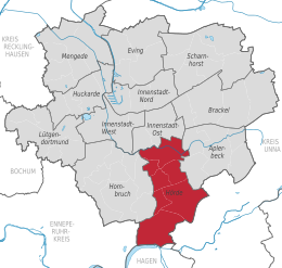 Distretto urbano di Hörde – Localizzazione