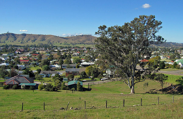 View of Dungog from Hospital Road