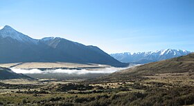 Южные Альпы в Новой Зеландии