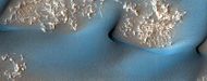 Close, color view of dunes, as seen by HiRISE under HiWish program