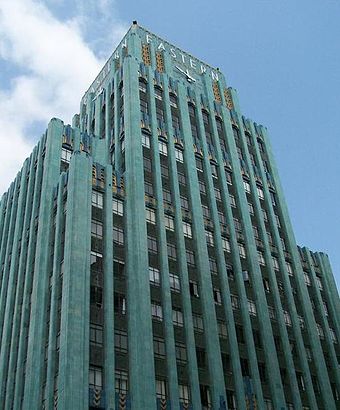 The Eastern Columbia Building is a well known Art Deco building in Downtown Los Angeles