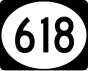 Mississippi Highway 618 marker