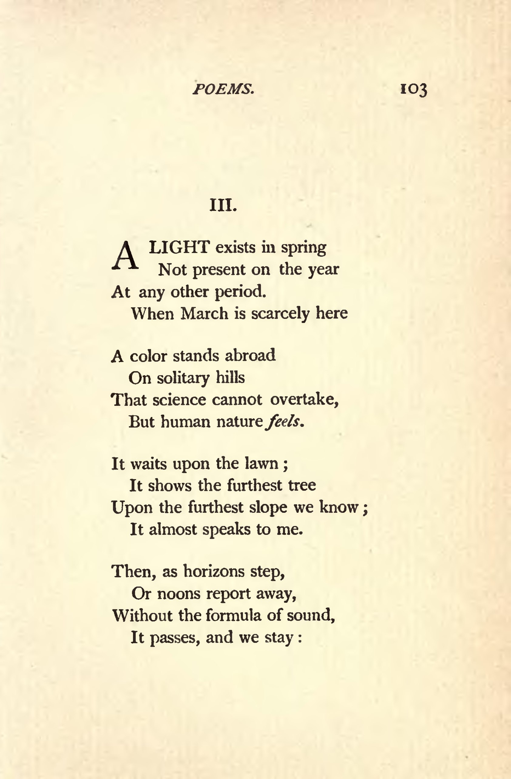 Diligence elskerinde Rejse Page:Emily Dickinson Poems - third series (1896).djvu/117 - Wikisource, the  free online library