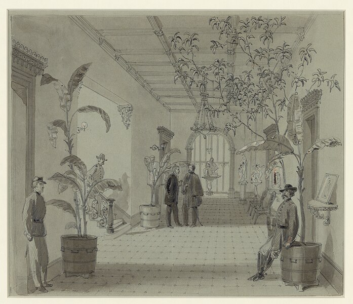 File:Entrance Hall of Mr Chas. Green's house, Savannah Ga, now occupied as Head Quarters by Gen Sherman.jpg