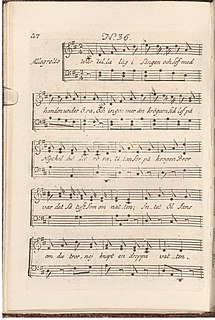 Vår Ulla låg i sängen och sov 1790 song by Swedish bard Carl Michael Bellman