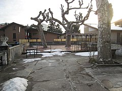 The terrace of Ex-Albergo Italia which can be equipped with small tensile structures.