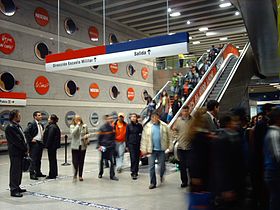 Interior de la estación.