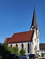 * Nomination Protestant Church St. John, Göggingen, Germany, seen from the west --Kreuzschnabel 17:58, 5 September 2013 (UTC) * Withdrawn Very good but there is a white frame in the low part --Christian Ferrer 19:32, 5 September 2013 (UTC)  I withdraw my nomination for some minor stitching errors I haven’t got the time to fix now --Kreuzschnabel 20:11, 5 September 2013 (UTC)