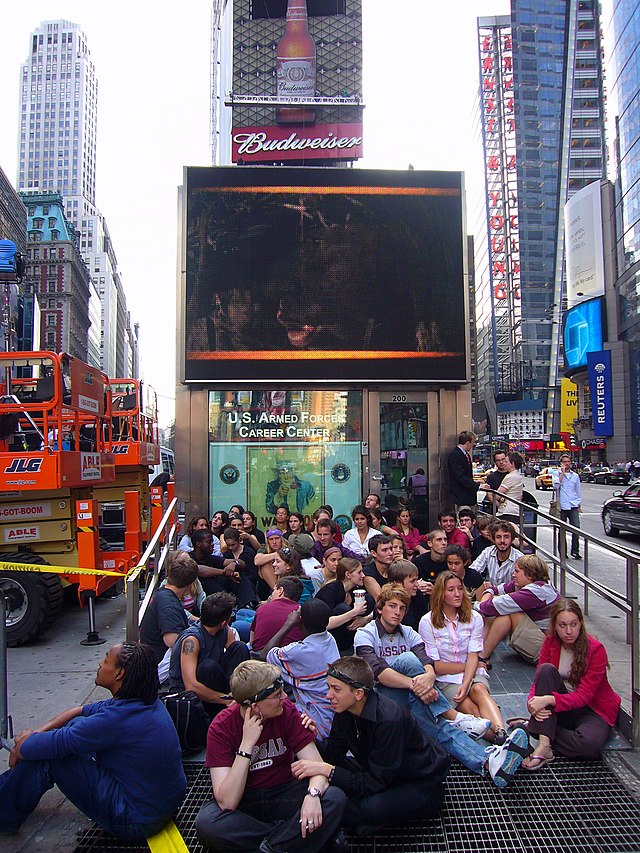 Demonstration against "don't ask, don't tell", Times Square