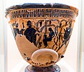 Exekias - ABV 145 19 - Herakles amongst the gods - fight for the body of Patroklos - Athens Agora Museum AP 1044 - 12