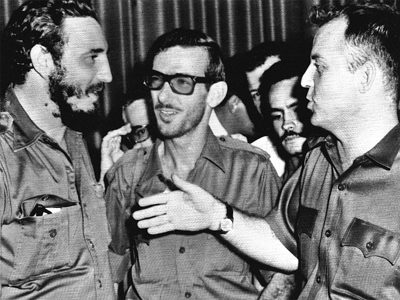 Archivo:Fidel Castro, Eloy Gutiérrez Menoyo and William Alexander Morgan in Havana, Cuba, 1959.jpg