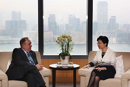 Salmond meets with Carrie Lam, Chief Secretary for Administration of Hong Kong