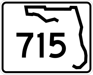 <span class="mw-page-title-main">Florida State Road 715</span> State highway in Florida, United States