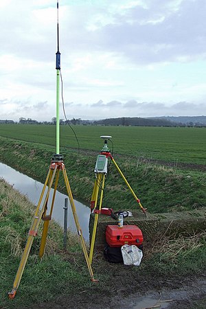 GPS Survey Equipment at Weir Dyke Bridge - geograph.org.uk - 336908.jpg