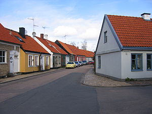 Småhus från 1800-talet nära Kvarntorget.