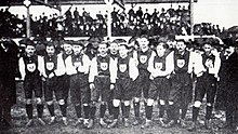 Germany national team at its first official international match in 1908