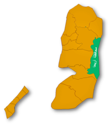 Governatorato di Gerico – Mappa