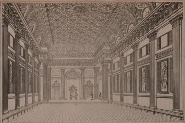 Grand Hall, Freemason's Hall, London (Designed by Thomas Sandby and built in 1776)