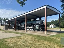 GN 2523 on display in Willmar, MN Great Northern P-2, Kandiyohi County, Willmar, MN-01.jpg