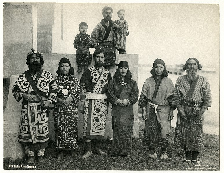 File:Group of Hairy Ainus from Japan in the Department of Anthropology at the 1904 World's Fair.jpg