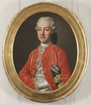 Reuterholm iförd röd dräkt, avporträtterad 1776 av Ulrica Fredrica Pasch, Nationalmuseum.