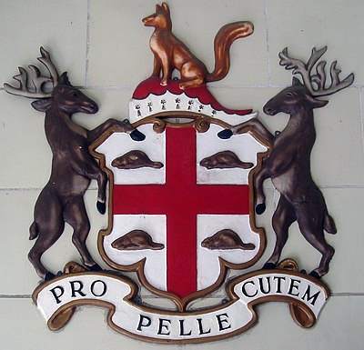 The Hudson's Bay Company coat of arms.
