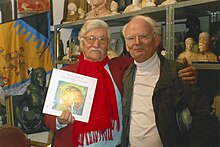 Hans Werner Sokop and the illustrator Fritz Karl Wachtmann Hans Werner Sokop und Fritz Karl Wachtmann.jpg