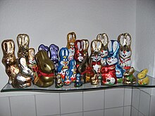 Chocolate Easter Bunny Hasenfamilie 2008 (Alter Fritz).jpg