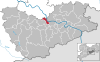 Location of the town of Heidenau in the Saxon Switzerland-Eastern Ore Mountains district