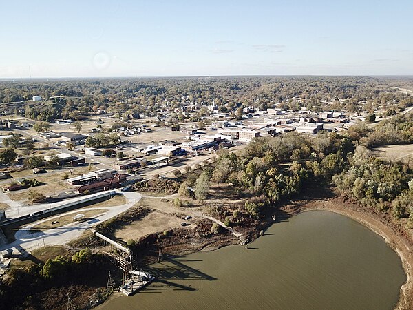 Downtown Helena, seen from the Porter Bayou