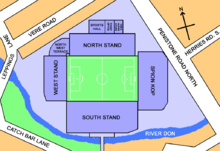 Plan of Hillsborough and the surrounding area Hillsborough Stadium Plan.png