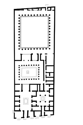 Building Plan of the House of the Faun