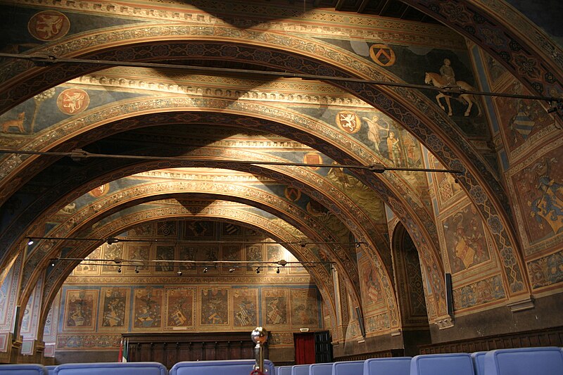 File:IMG 0714 - Perugia - Palazzo dei Priori - Sala dei notari (sec. XIII) - Foto G. Dall'Orto - 5 ago 2006 -.jpg