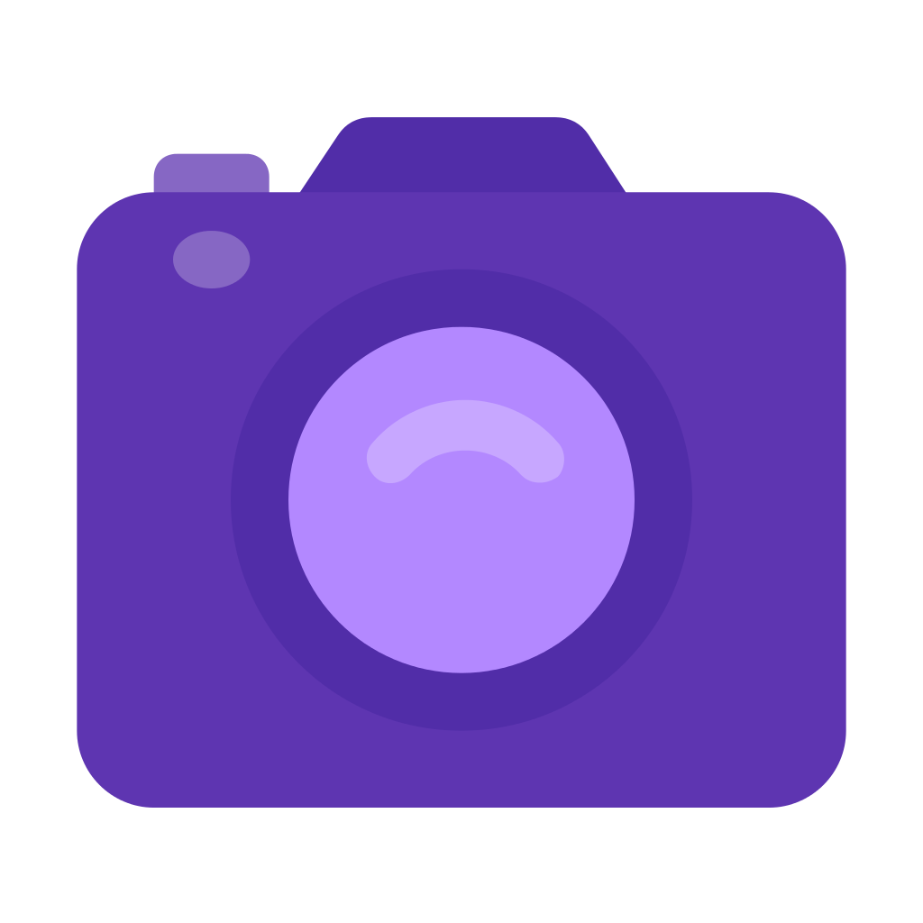 Приложение камера картинка. Фиолетовая камера иконка. Фиолетовые иконки для приложений фотоаппарат. Сиреневые иконки для приложений. Фиолетовый значок Камена.