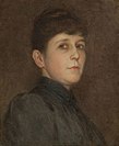 Ida Waugh, self-portrait