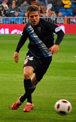 O futbolista Ignacio Camacho, en una imachen de 2011