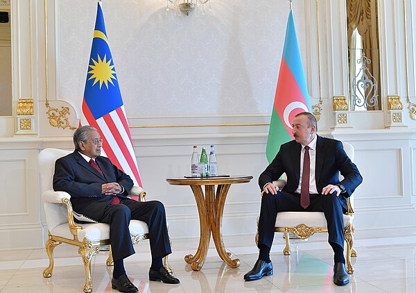 Ilham Aliyev met with Malaysian Prime Minister Mahathir Mohamad, 26 October 2019