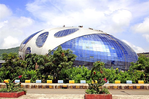 Glass building in Pune campus