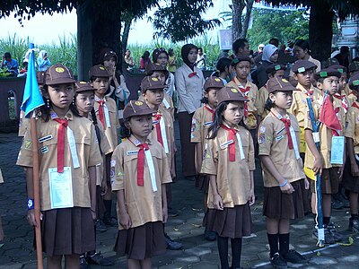 Pramuka Siaga di Jakenan, Pati, Jawa Tengah, Indonesia