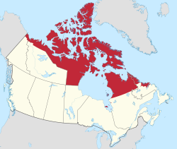 Location of Inuit Nunangat