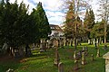 Deutsch: Blick auf den Friedhofsteil in dem die ältesten Grabsteine aufgestellt sind