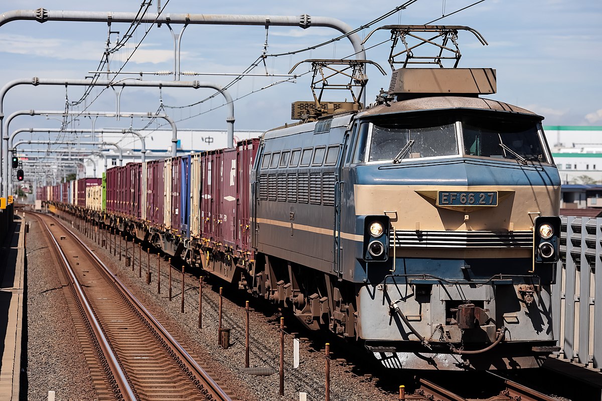 ファイル:JRF EF66-27 freight train in Koshigaya Laketown.jpg - Wikipedia