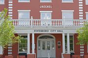 The Jaeckel Hotel in Statesboro, Georgia, US This is an image of a place or building that is listed on the National Register of Historic Places in the United States of America. Its reference number is 82002389.