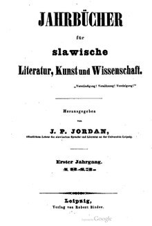 Jahrbücher für slawische Literatur, Kunst und Wissenschaft 1 (1843).pdf